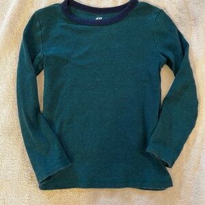 H&M Kids Teal Long Sleeve Tee